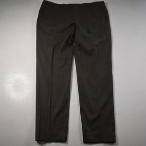 Zignone 40x34 Brown 100% Wool Flannel Straight Italy Made Dress Mens Pants